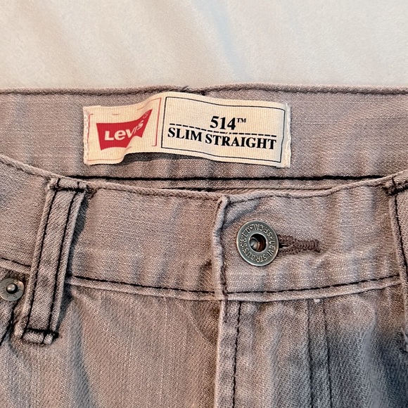 LEVI’S 514 Gray Jean Shorts Cut Offs Denim - Picture 4 of 7